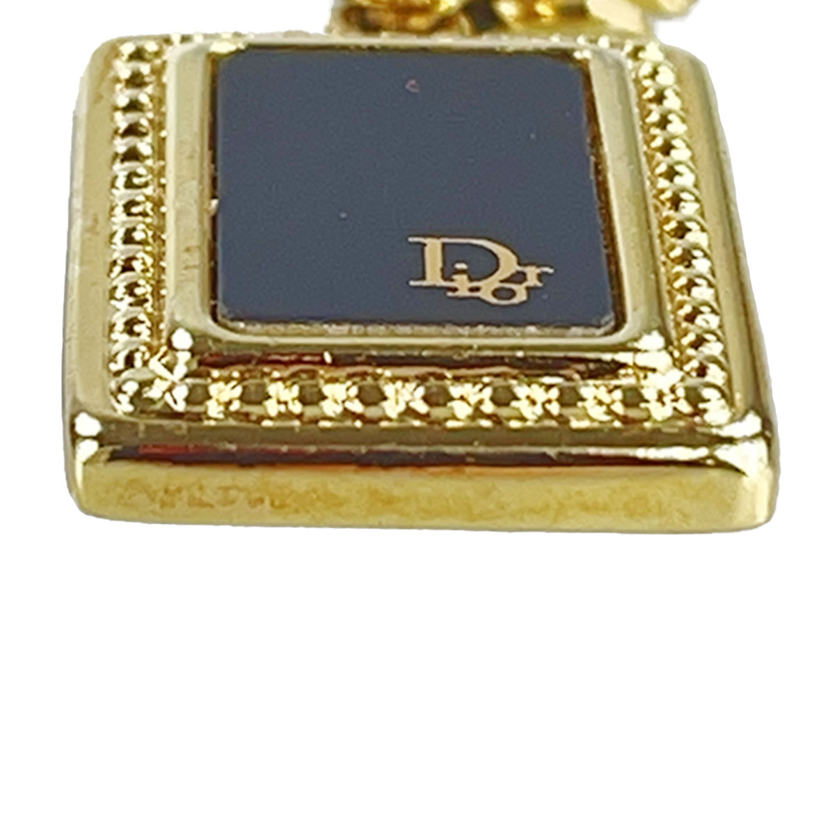 Christian Dior Logo Plate Gold Necklace① Christian Dior Logo Plate Gold-tone Gold Necklace 2031 | eBay
