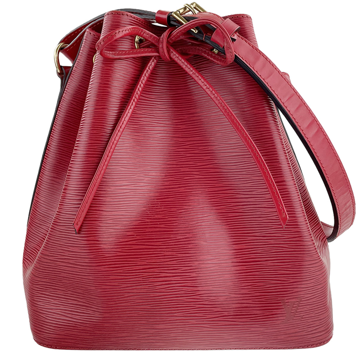 Louis Vuitton Epi Petit Noe Leather Suede Red Shoulder bag 3536 | eBay