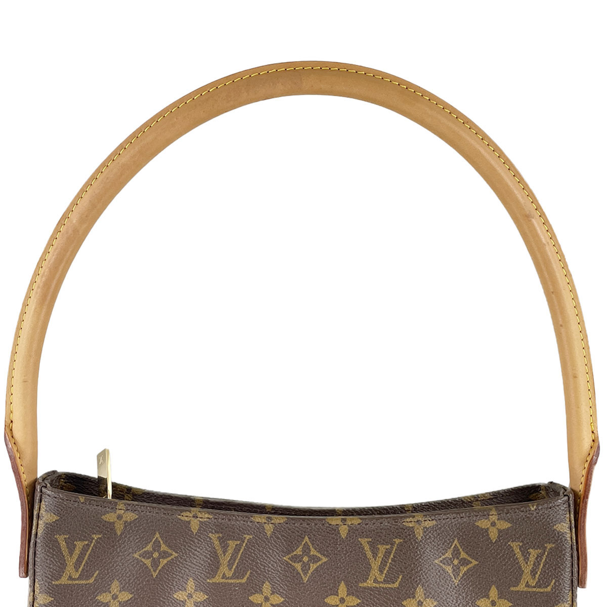Louis Vuitton Monogram Looping GM Leather Suede Brown Shoulder bag