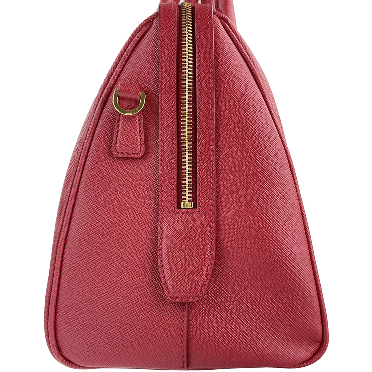 PRADA Saffiano Lux Leather Fabric Red 2way Handbag 3051 | eBay
