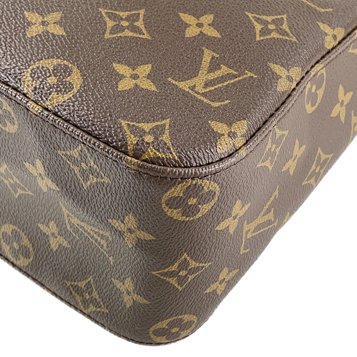 Louis Vuitton Monogram Looping GM Coated Canvas Suede Brown
